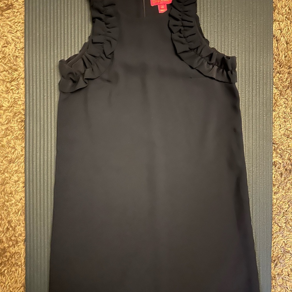 Lilly Pulitzer Navy Ruffle Dress NWT